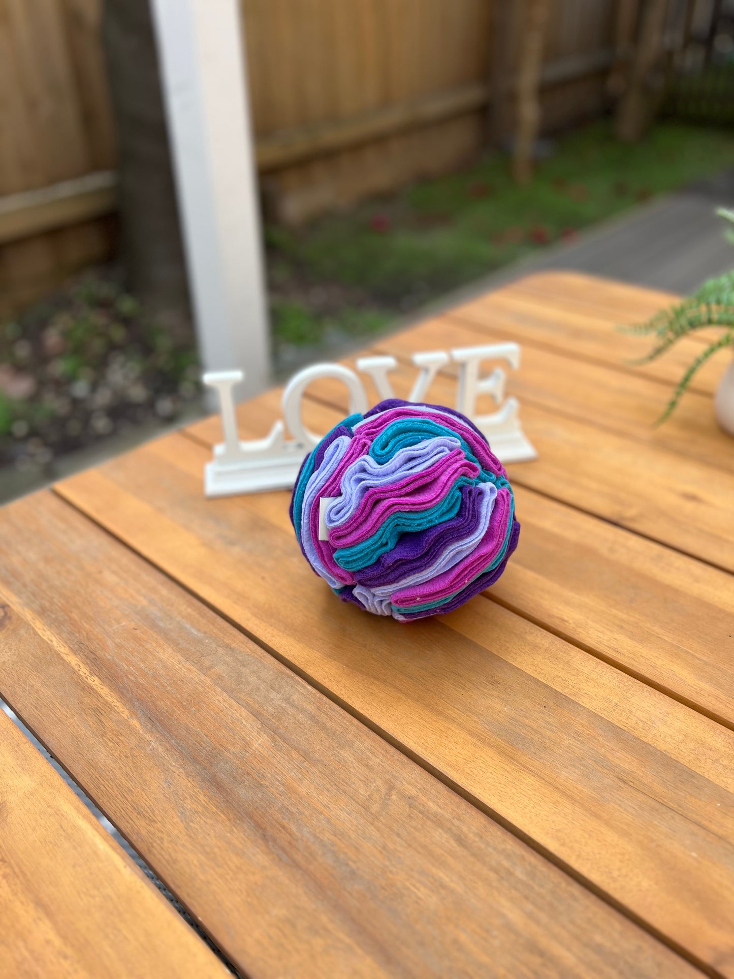 Purple Snuffle ball, medium