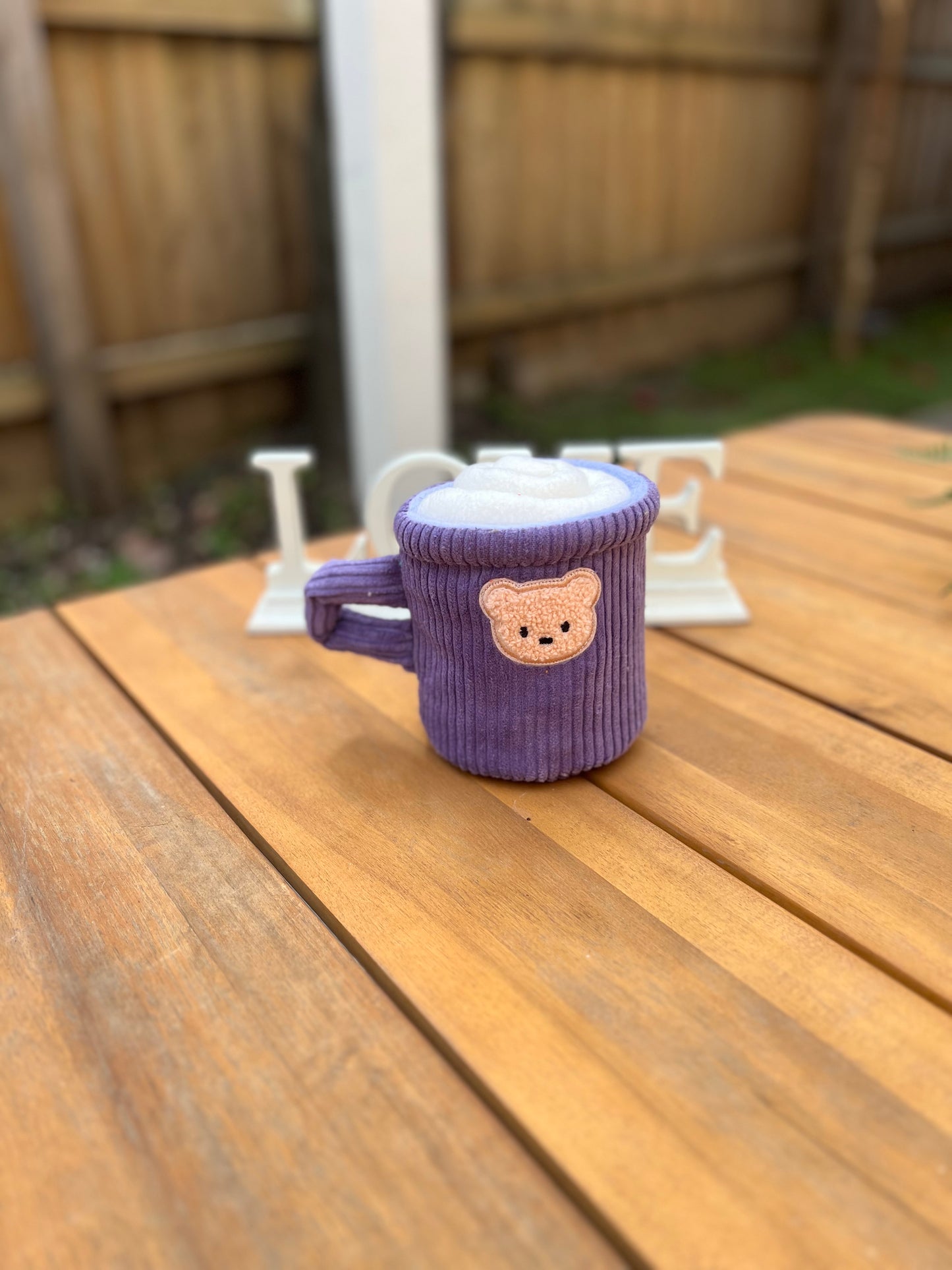 Lavender latte cup
